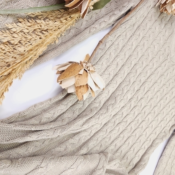 J. Howard Tan Knit  Sweater  Dress Sz M - Picture 5 of 9